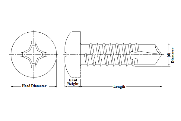 cheap 8 gauge self tapping screw